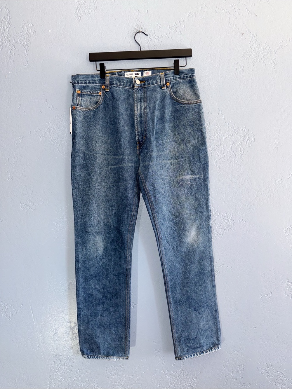 Redone/Levis Reconstructed Indigo 70s Straight Jeans Size 31